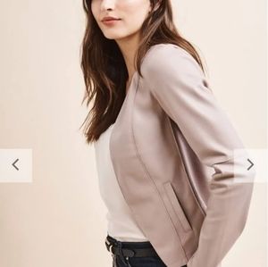 Dynamite pink tan faux leather jacket